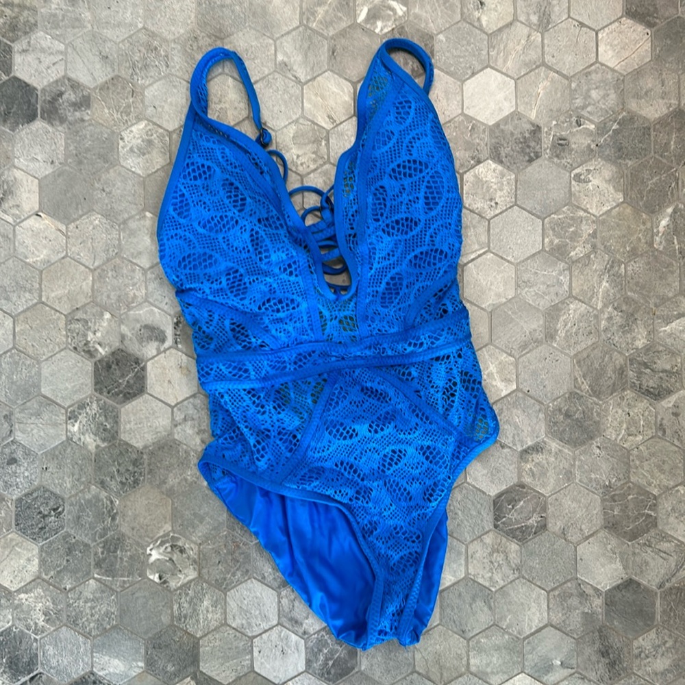 Becca - Crochet one piece - Size S - Blue